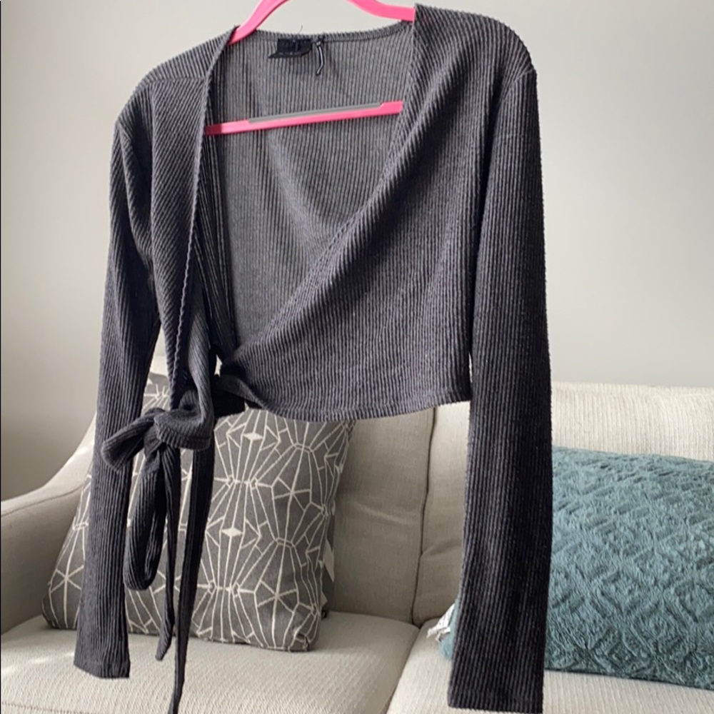 Urban outfitters wrap tie shirt